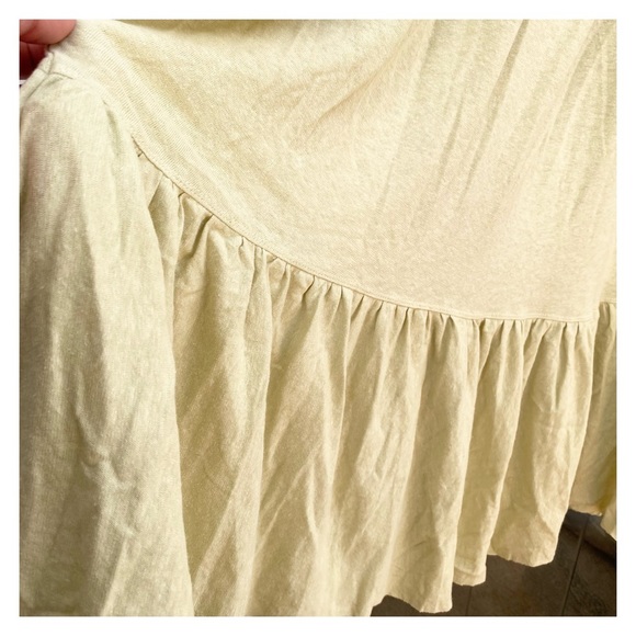 Free People Oversized Moonlight Long Sleeve Cotton & Hemp Midi Dress NWT Size M - Picture 6 of 13